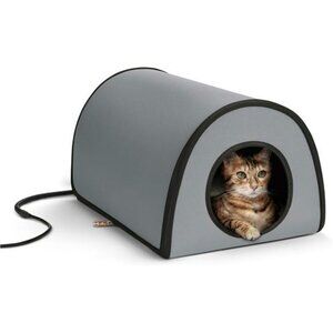 K&H Pet Products Thermo Mod Kitty Shelter Waterproof Outdoor Heated Cat House